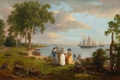 View of the Delaware near Philadelphia by Thomas Birch