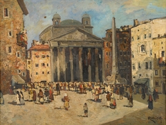 View of the Pantheon in Rome by Hans Ruzicka-Lautenschläger