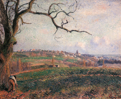 View of the Town of Pontoise by Camille Pissarro