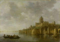 View of the Valkhof at Nijmegen (Valkenhof at Nimeguen) by Jan van Goyen