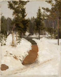 Vinter Landscape by Ilya Repin