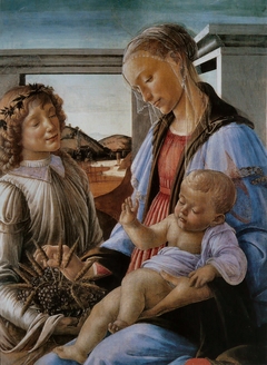 Virgin and Child with an Angel by Sandro Botticelli