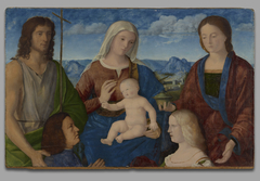 Virgin and Child with Saints and Donor by Pietro degli Ingannati