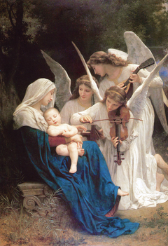 Virgin with Angels by William-Adolphe Bouguereau