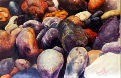 watercolor  "pebbles" by Χρήστος Τυρεκίδης