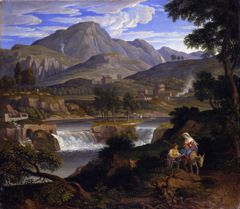 Waterfalls at Subiaco by Joseph Anton Koch