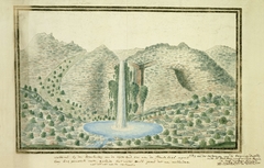 Waterval te Drakenstein bij de oorsprong van de Grote Bergrivier by Robert Jacob Gordon