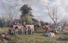 Weaned Calves by Mark Fisher