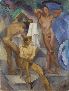 Youths Bathing by Georg Pauli