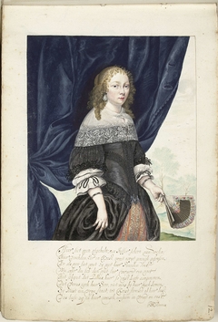 Zelfportret van Gesina, driekwart naar rechts by Gesina ter Borch