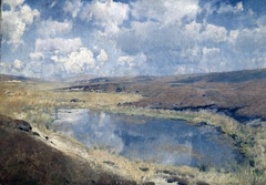 Ziehende Wolken in der Lüneburger Heide by Eugen Bracht