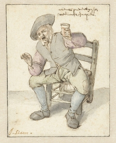 Zingende boer by Jan Havicksz. Steen