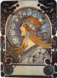 Zodiac by Alphonse Maria Mucha