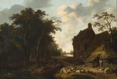 Zomers boslandschap by Christoffel Frederik Franck