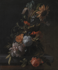 A Bowl of Flowers by Elias van den Broeck