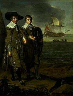 A Dutch Family Group (Portrait of Two Boys) by Jan Daemen Cool