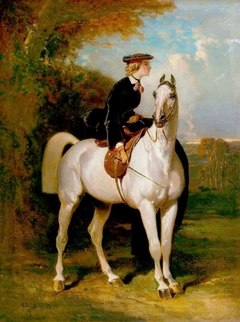 A Fair Equestrian by Alfred de Dreux