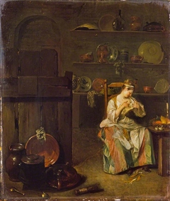 A Girl in a Kitchen by Nicolas Lancret