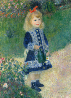 A Girl with a Watering Can by Auguste Renoir