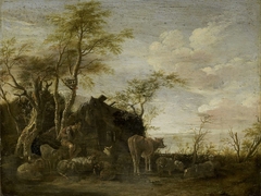 A herdsman's hut by Paulus Potter