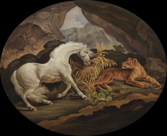 A Horse Frightened by a Lione by Anonymous