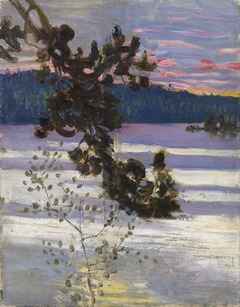 A lake view by Akseli Gallen-Kallela