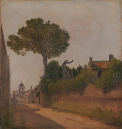 A Street in Rome. Vicolo Sterrato by Constantin Hansen