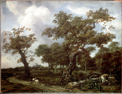 A Wood near The Hague, with a view of the Huis ten Bosch by Jan van Kessel