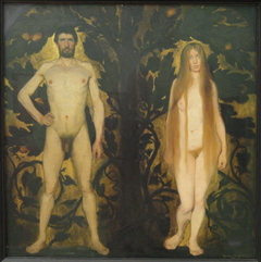 Adam and Eve by Harald Slott-Møller