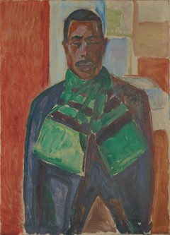 African with Green Scarf by Edvard Munch