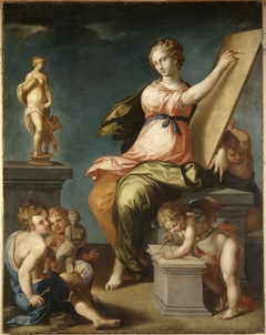 Allegory of Painting and Sculping by Ambroise Dubois