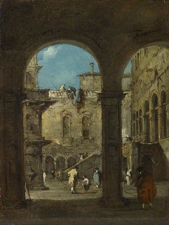 An Architectural Caprice by Francesco Guardi