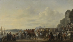 Arrival of Prince William II at the Estate Welna on the Amstel during the Attack on Amsterdam, July 31, 1650 by Johannes Lingelbach