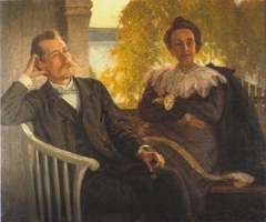 Author Per Hallström and his wife Helga by Richard Bergh