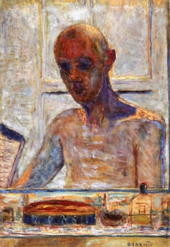 Autoportrait dans la glace du cabinet de toilette by Pierre Bonnard