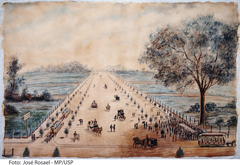 Avenida Paulista no dia da Inauguração, 8 de Dezembro de 1891 by Jules-Victor-André Martin