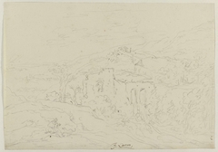 Berglandschap by Leonaert Bramer