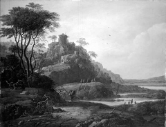 Berglandschap met ruïne by Abraham Blommaert