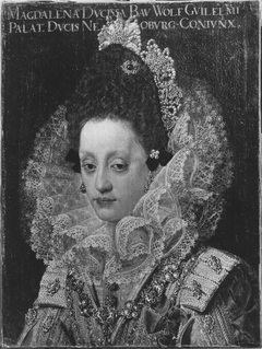 Bildnis der Herzogin Magdalena von Bayern, Gemahlin Herzog Wolfgang Wilhelms von Pfalz-Neuburg, im Hochzeitsstaat (1597-1628) (Kopie nach) by Peter Candid