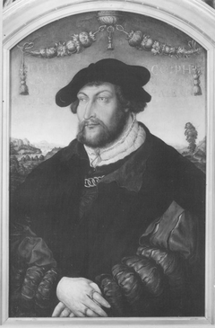 Bildnis Pfalzgraf Johann III., Administrator des Bistums Regensburg by Hans Wertinger