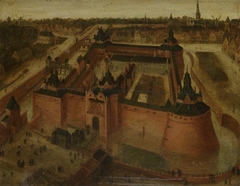 Bird's-eye View of the Vredenburg (Vredeborch) Castle in Utrecht by Unknown Artist