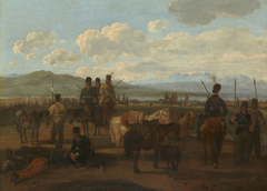 Bivouac of Cossacks by Wilhelm von Kobell