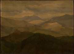 Bjerglandskab ved Civitella by Ernst Meyer