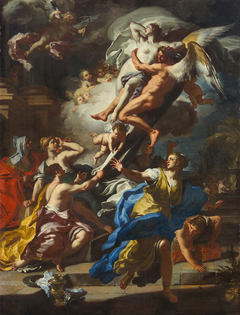 Boreas is robbing Orethyia by Francesco Solimena