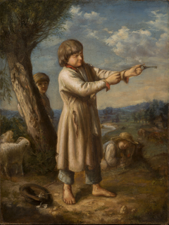 Boy Shooting with a Key by Aleksander Kotsis