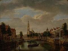 Canal Scene in Holland by Bartholomeus van Hove