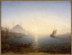 Constantinople, Sainte-Sophie au soleil levant by Félix Ziem