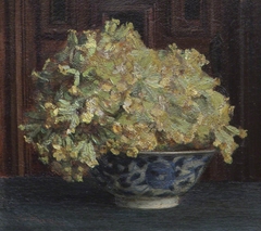 Cowslips in a Blue and White Bowl by Theodore Blake Wirgman