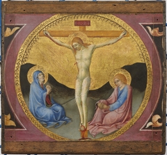 Crucifixion with Mary and John the Evangelist by Sano di Pietro