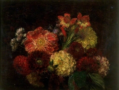 Dahlias by Henri Fantin-Latour